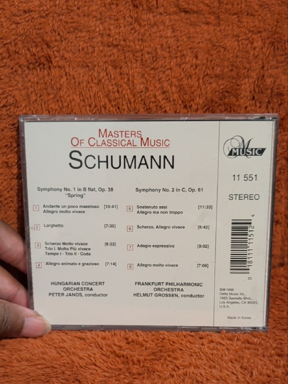 Schumann Masters of Classical Music CD - Picture 2 of 10